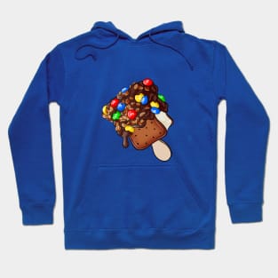 Chocolate Dipped Ice Cream Sandwich with Candies and Nuts Hoodie